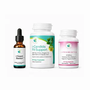 IFastFit Womens Candida Cleanse Gut Support Kit Supplement for Healthy Balance & Anti-Fungal Properties Natural Remedies - Edible, Healthcare