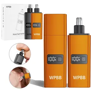 Wpbb Electric nose hair trimmer,Personal care accessories for men & women,Rechargeable trimmer,Hair removal device,Cleaning nose