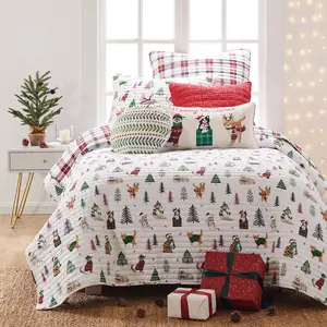 Meowy Christmas Quilt Set
