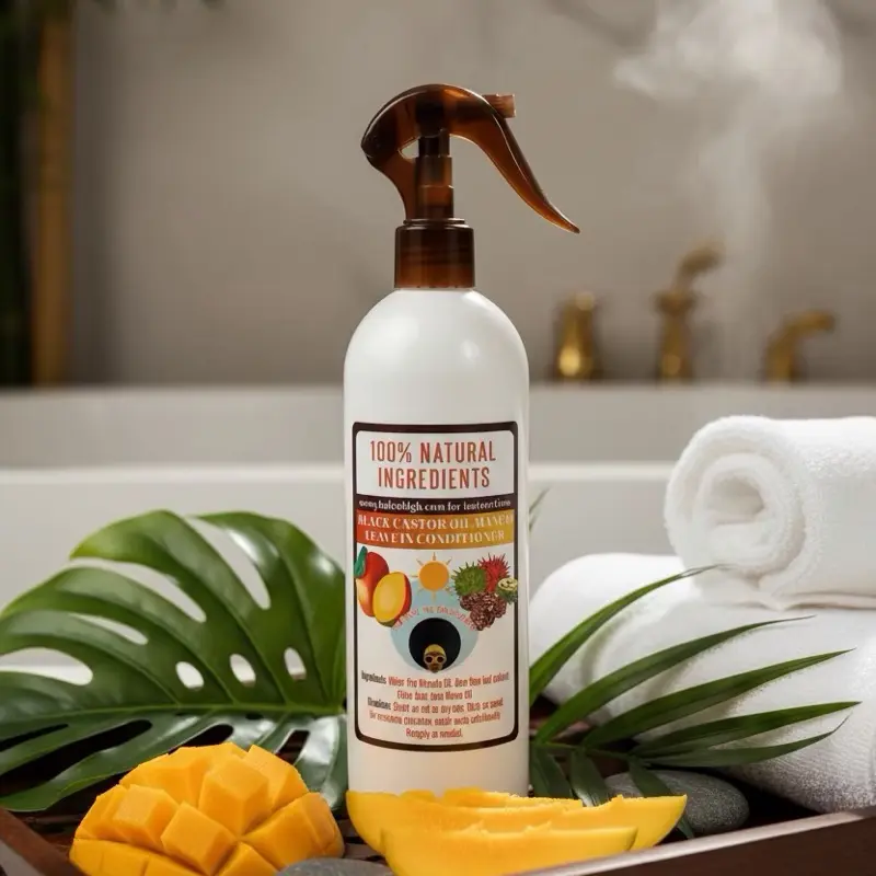 16 OZ - Mango Black Castor Oil Leave In Conditioner