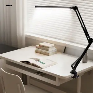 Foldable Table Lamp, USB-Powered Model, Plug-and-Play Wrought Iron Desk Lamp, Adjustable in 3 Colour Temperatures, Clamp-On Desk Lamp, For Bedrooms, Bedside Tables, Studies, Cafés, Indoor Decorative Lamp