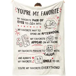 Girlfriend Gifts, Valentines Day Anniversary Birthday Gifts for Girlfriend Boyfriend- I Love You Blanket for Him Her- Romantic Gift for Him Her Husband Wife Fiance,