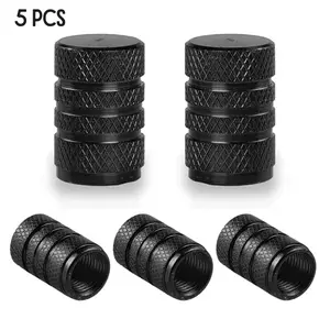 5Pcs Car Tire Valve Stem Cap, Tire Valve Stem Cover, Universal Car Tire Valve Cap, Tyre Repair & Fitting Tool For Car, Truck, Motorcycle, SUV And Bicycle