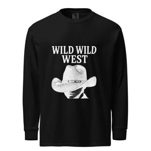 Wild Wild West Graphic Long Sleeve Tee-Oversized Streetwear Aesthetic