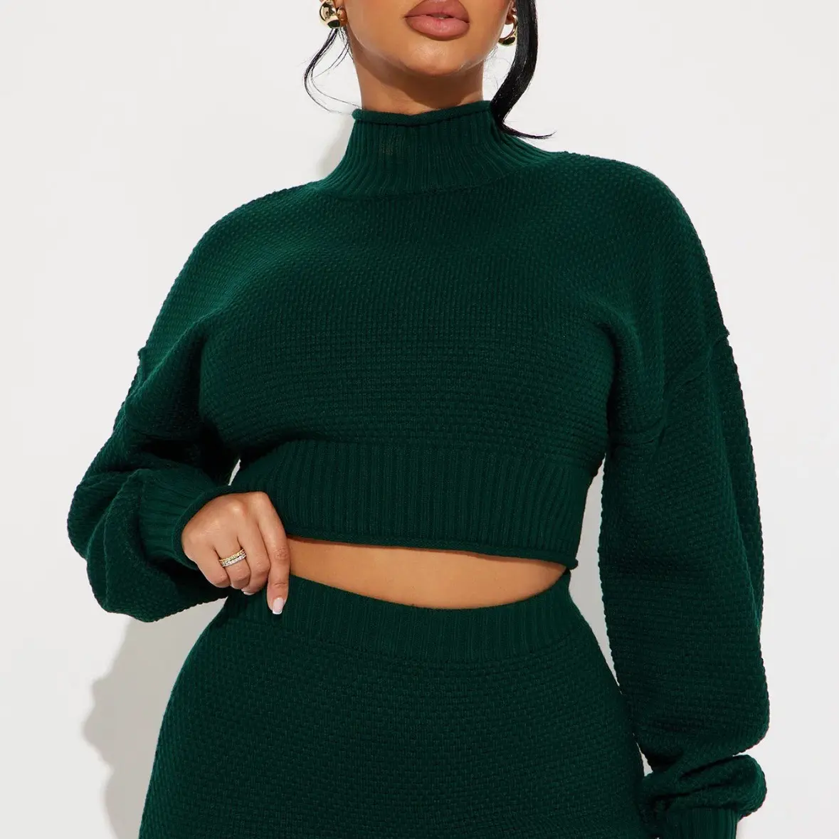 Women's Sweater Skirt Set for Fall and Winter - Womenswear, Clothing