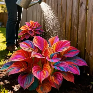 Hosta Seeds 800 pcs Premium Mixed Varieties for Walkway Edges Hardy Pest Resistant Diverse Leaf Forms Emerald Green Soft Blue Golden Edges Creamy Garden Enhancements Ideal for Flowerbeds & Driveways