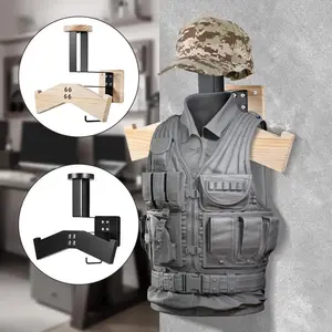 Tactical Military Gear Stand Heavy Duty Tactical Gear Support Rack Wall Mount Helmet Holder for Motorcycle Cycling Equipment