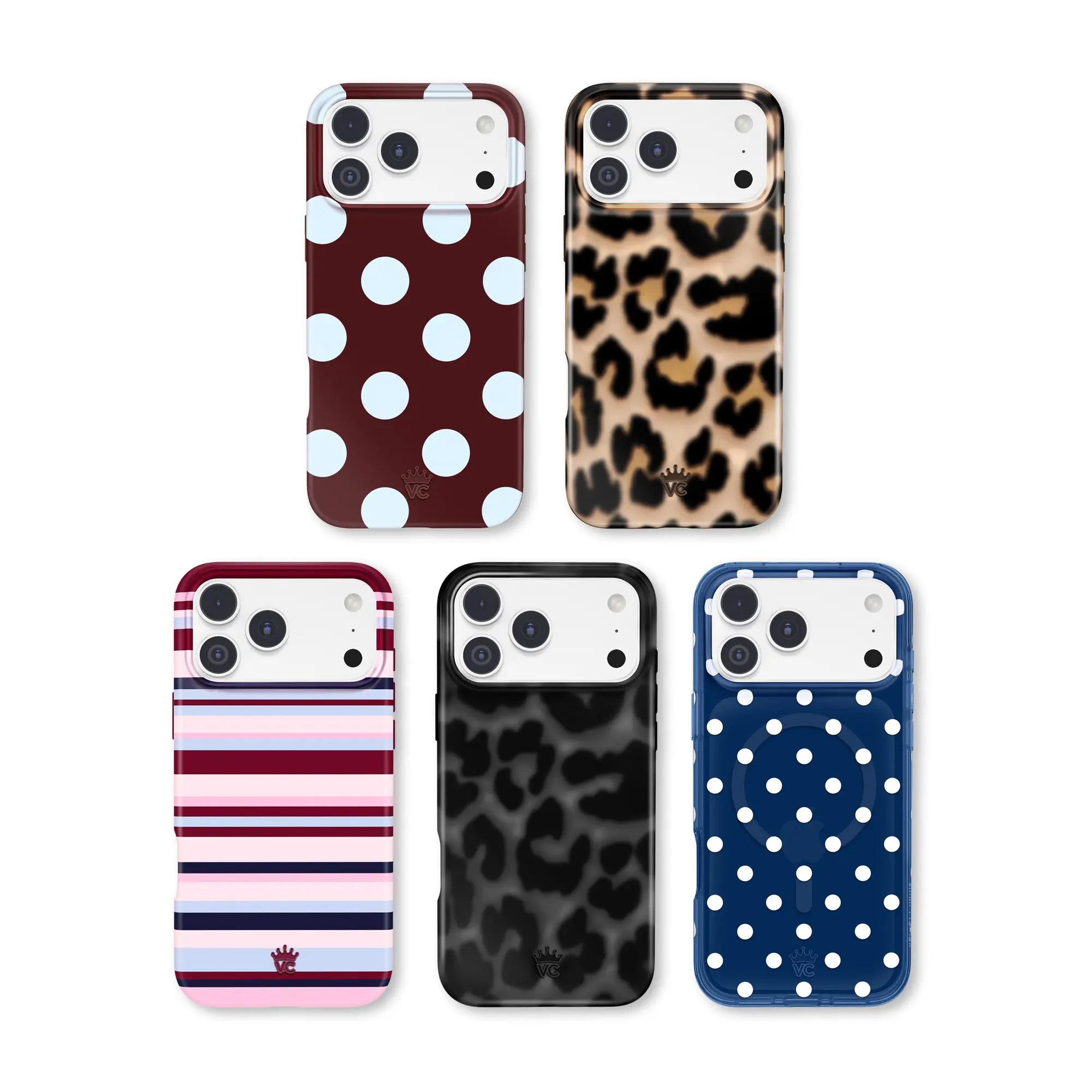 Velvet Caviar Fall Collection Durable Magnetic Animal Leopard Print Phone Cases - Cute, Trendy Protective Polka Dot Smartphone Covers for iPhone, Wireless Mobile Accessories, Shockproof