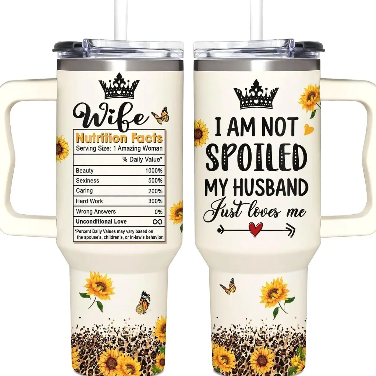 40oz Sunflower Reusable Steel Water Bottle - Kitchenware Drinkware with Handle, Lid, Portable Design, Ideal Mother's Day Gift for Women, Water Bottles, Bottles