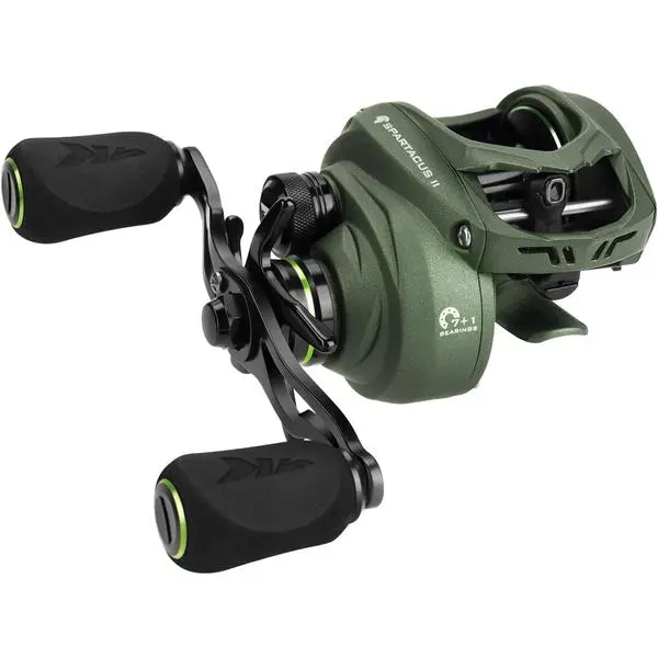 Spartacus II Baitcasting Fishing Reel, 6oz Ultralight Baitcaster, 17.6 LB Carbon Fiber Drag, 7.2:1 Gear Ratio, 39mm Palm-Perfect Low-Profile Design, Super Smooth Performance