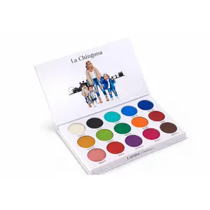 Latina Cosmetics La Chingona Eyeshadow Palette - Intense Vibrant Versatile Shades for Natural to Bold Looks - Cruelty-Free & Exclusive Design - Matte & Satin Finishes - Perfect for Daily Use or Impactful Looks - Makeup - Smooth