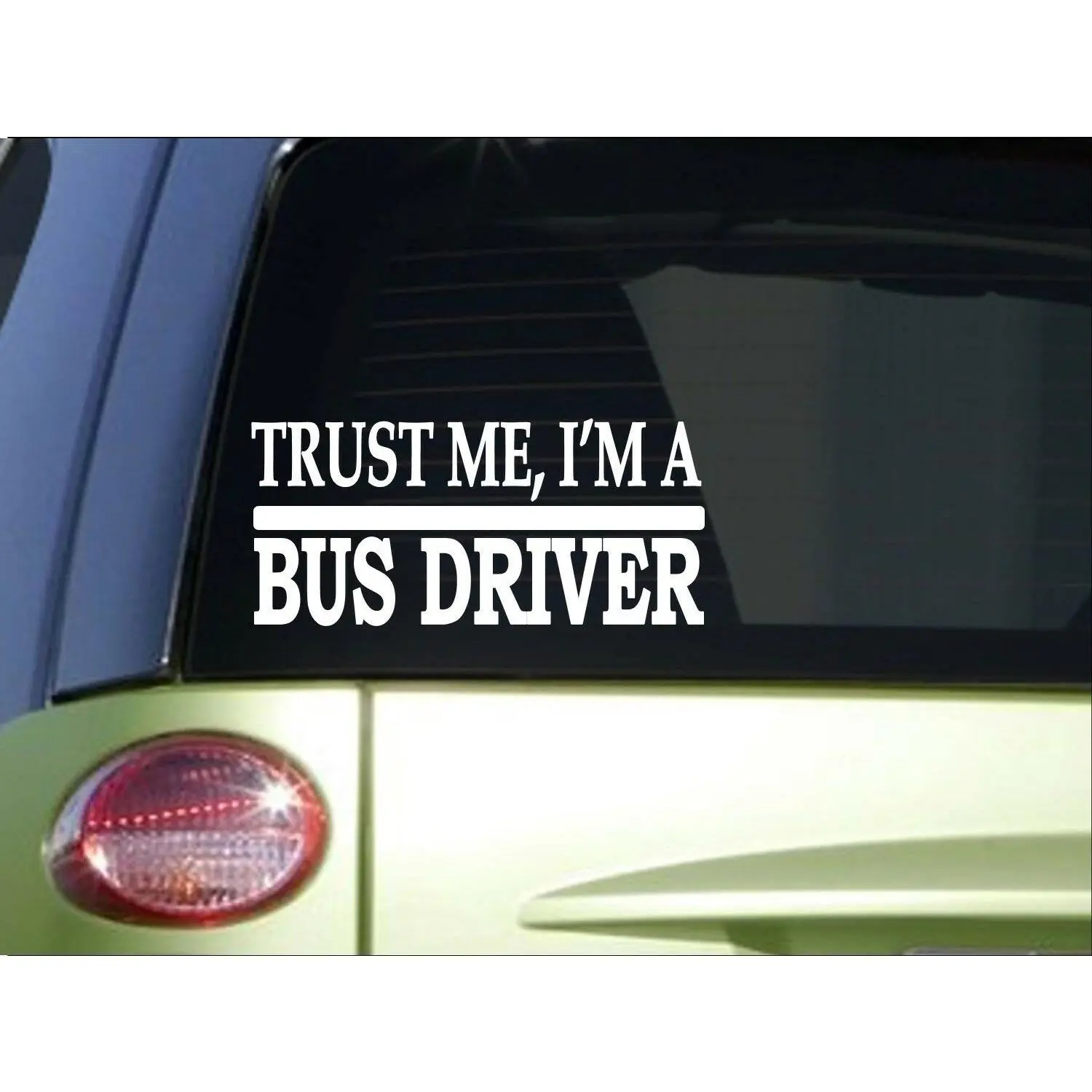 Trust me Bus driver *H479* 8 inch Sticker decal school bus tour bus college