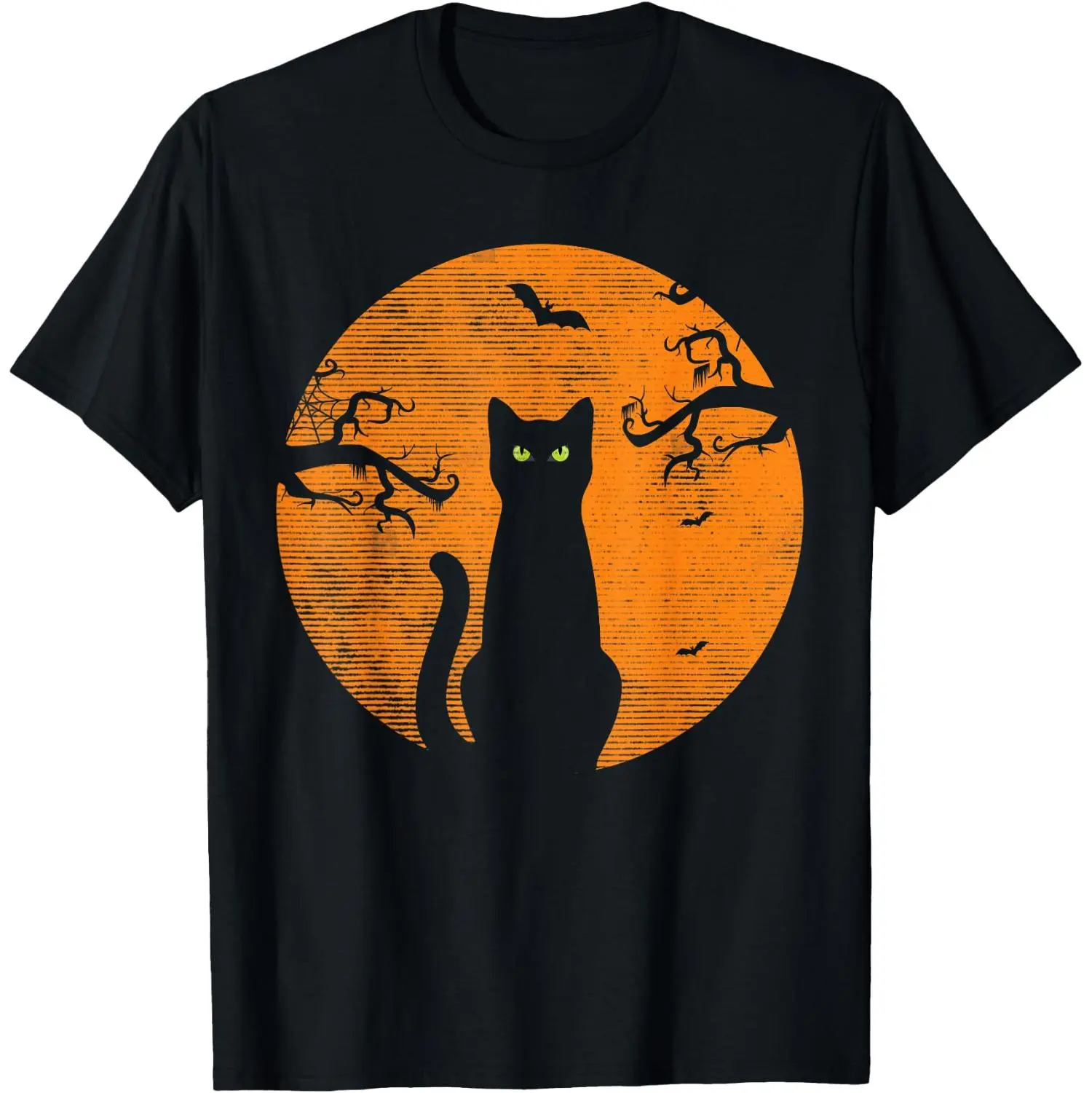 Vintage Halloween Cat Costume Retro Black Cat Shirt for Festive Celebrations