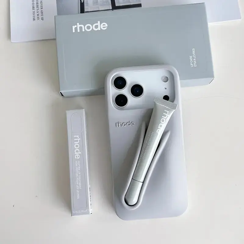 【rhode skin】 グレー iphone16 pro max ケース rhode lip case gray (iphone 16 pro max) - TikTok Shop