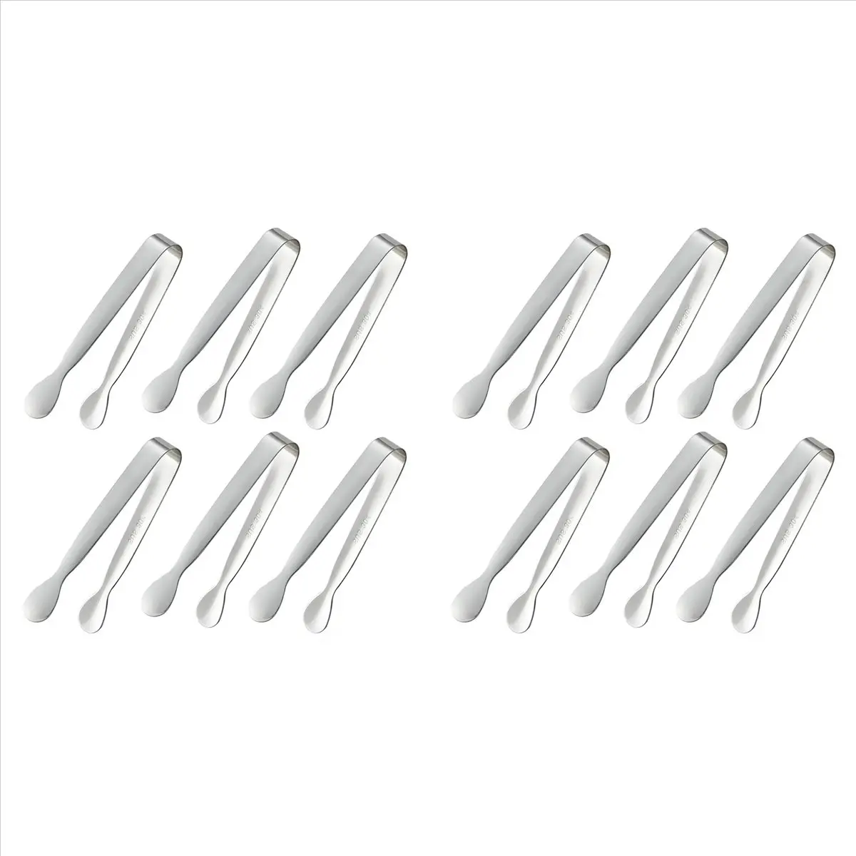 12 Pack Compact 4.25 In Silver 304 Stainless Steel Mini Tongs, Kitchen Serving Utensils with Precise Grip for Baby Bottle Cleaning, Appetizers (Baby & Maternity Nursing & Feeding), Tools And Gadgets, Home Chef, Effortless Cleaning, Cooking, Ice Clamps, Se