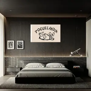 Poguelandia Chick Tapestry - Fun Outer Banks Puppy Life, Polyester, Perfect for College Dorm Bedroom Outdoor Party Decoration