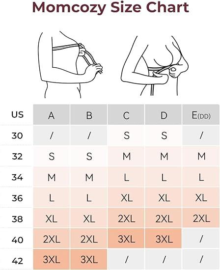 Momcozy Nursing Bras for Breastfeeding（recommend one size up）, puming bra YN21 Seamless Ultra Comfort Maternity Bra, Natural Shape, Pregnancy Sleep Bralette tiktok shop maternity  undies