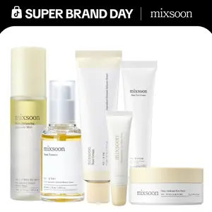 [mixsoon Official] Ultimate Bean Set I Bean essence + Bean cream + Bean Ampoule Balancing Mist + Bean Lip mask balm + Bean eye cream + Bean hydrogel eye patch