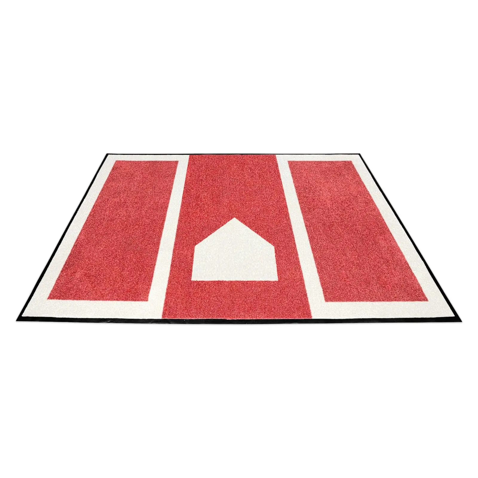 Garvee Baseball Hitting Mat, Softball Hitting Mat for Batting Stance Practice - Thickened Anti-Slip Training Mat for Batting Cage, 6.5 x 4 ft