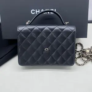 Pre-owned CHANEL 26C Black Caviar Mini 3 in 1 Backpack Chain – 26 Chip – 99% New – Full Set with Box & Dust Bag – Ali