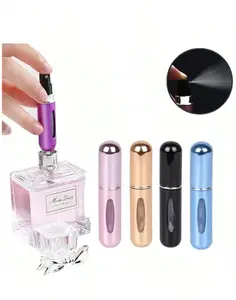 1PC   Portable Mini Perfume Atomizer Spray Bottle Refillable Travel Size Fragrance Dispenser Leakproof Easy To Fill Perfect For Parties Everyday Use