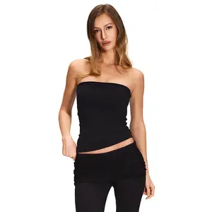 FDR  Fold-Over Strapless Tube Top