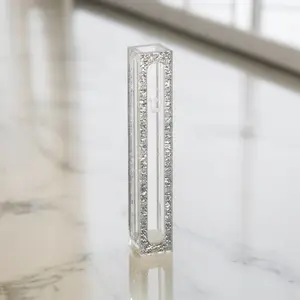Perspex Silver Framed Mezuzah Case - 9cm