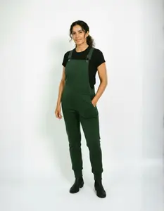 Swoveralls Forest Green Unisex Jogger Overalls with Pockets & Zipper All Seasons Casual Wear
