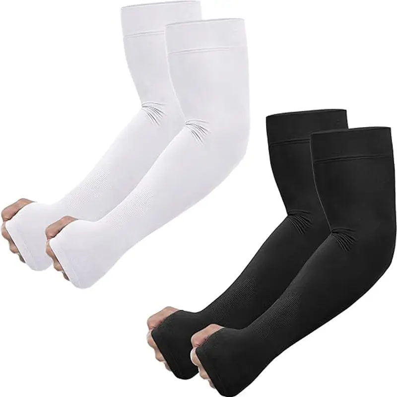 Waterproof White Arm Sleeves, Non-Slip Cuff Design, Dirt-Resistant Arm Covers for Cleaning, Cooking, and Work