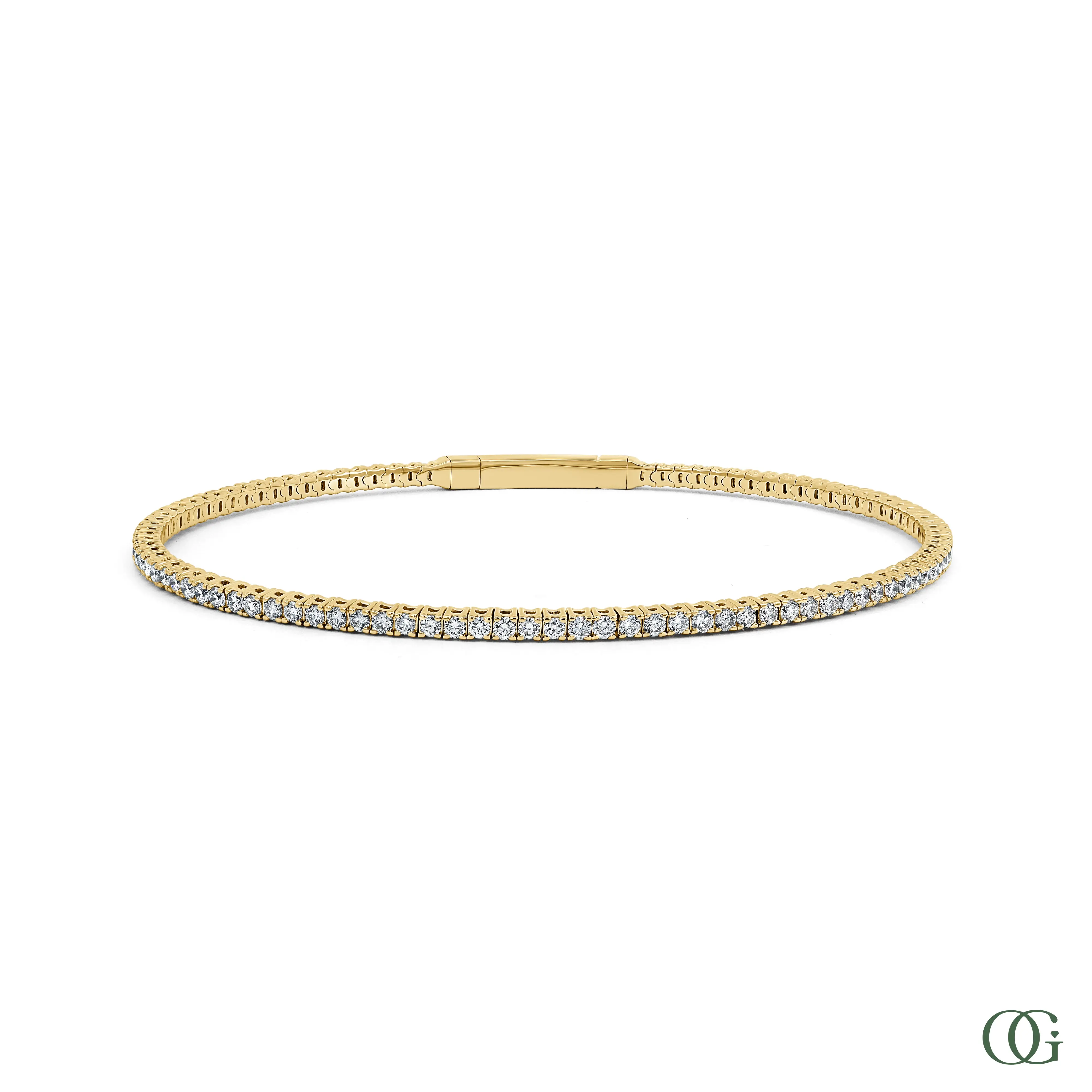 Dainty Luminous Diamond Bangle 2.42 CTW