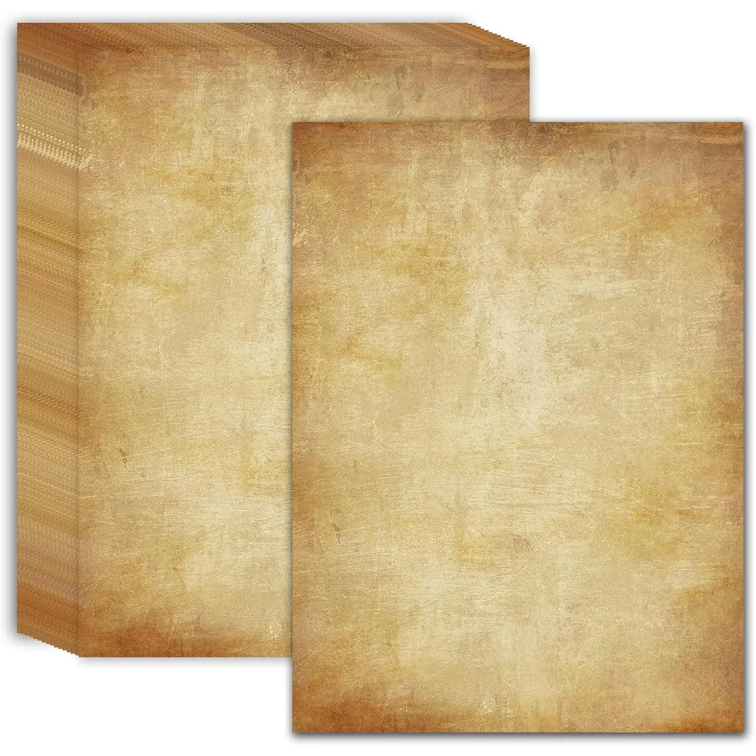Stationery Paper 60 Sheets, 8.5" x 11" Letter Size, Double-Sided Aged Antique Printer Paper for Writing, Invitations, , Diplomas, Awards, Resumes, Crafts