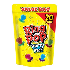 Ring Pop Candy, Valentine's Lollipops, 20 Ct Party Favors in Assorted Fruity Flavors - Full Size, Fun Hard Candy For Birthday Parties, Valentine's Gifts, Goodie Bags, Party Favors