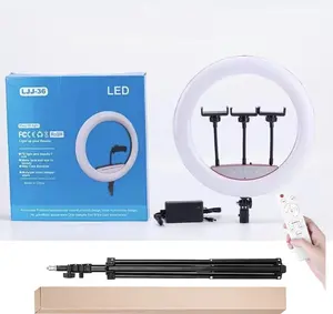 18” LED Ring Light with Adjustable Stand & Remote