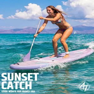 12'×36" Inflatable Stand Up Paddle Board, 500LBS Extra Wide Capacity, Premium SUP with Kayak Seat for Advanced Paddlers, Fishing, Yoga & Kayaking, Non-Slip Stable Deck, Complete Accessories Kit with Backpack