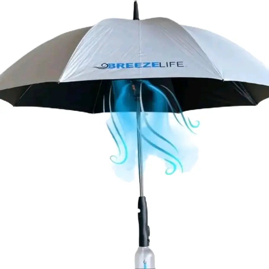 Cooling and Mist Umbrella for heat protection