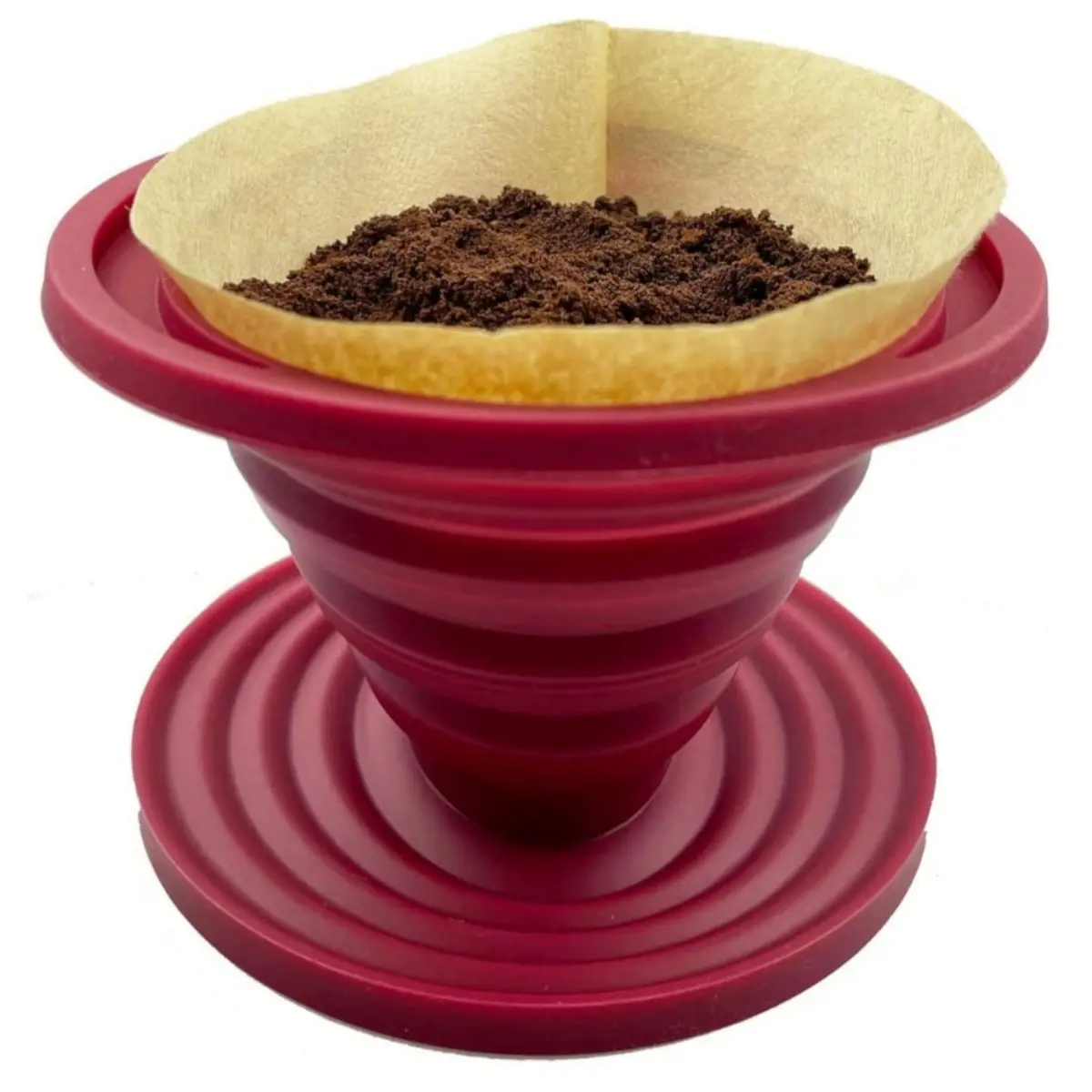 Pour Over Coffee Maker Portable Coffee Maker Foldable Reusable Pour Over Coffees Dripper Travel Camping Coffees Makers Manual Silicone Filter for Backpacking Camping Hiking Home Office