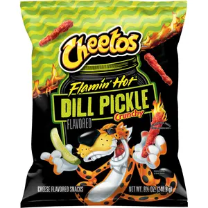 Cheetos Flamin' Hot Dill Pickle, 1 Count, 8.5oz each