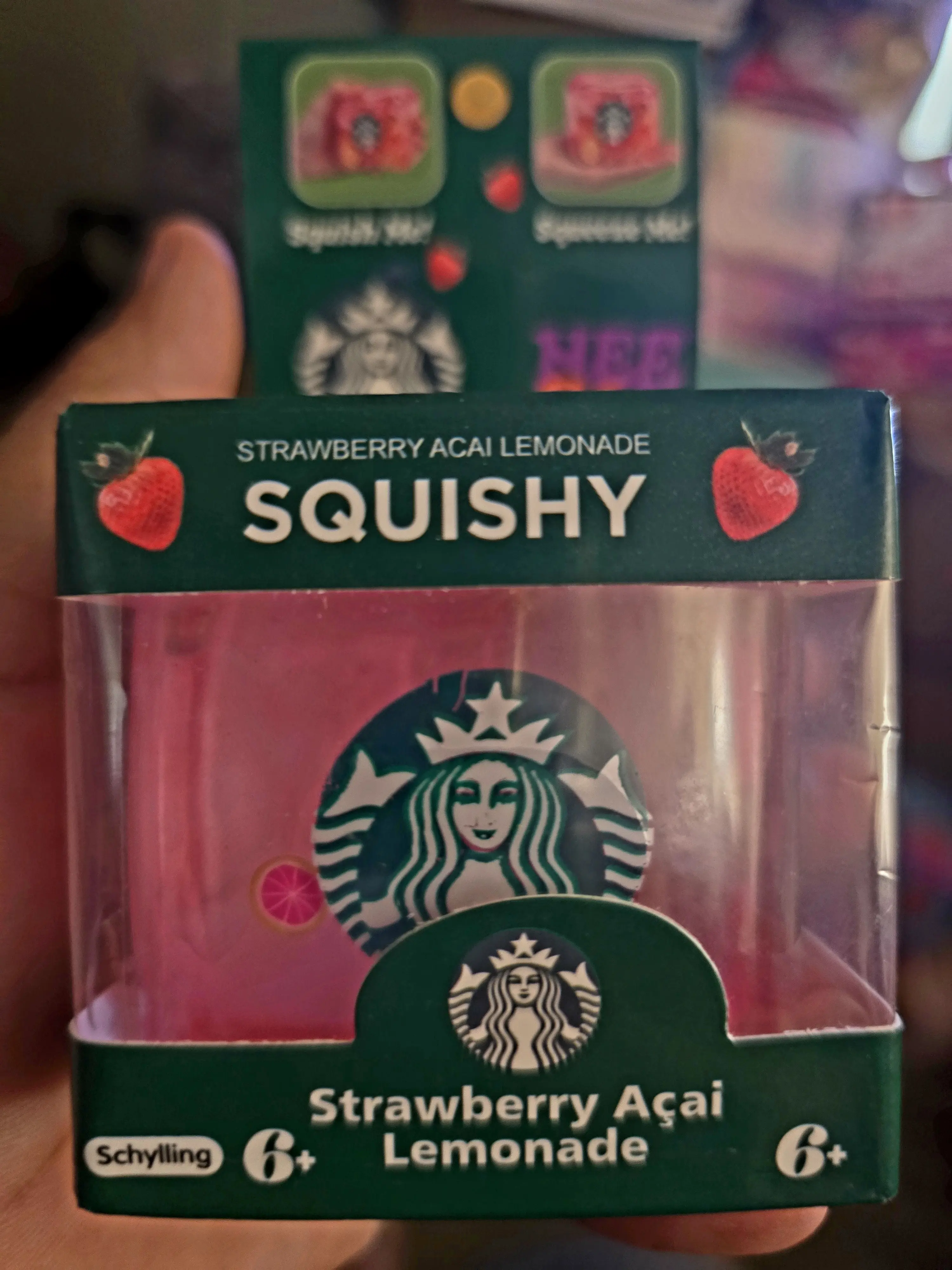 Green/Pink Cube Squishy