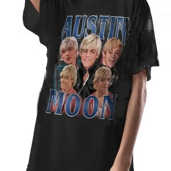 Austin Moon Fans Graphic Teeft. Ross Lynch - AKW214 Clothing Sleeve Menswear Shortsleeve Top Love 0