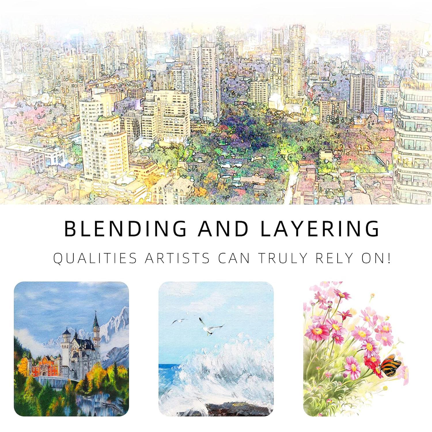 180 Colored Pencils Set, Oil-Based Soft Core Art Supplies with Zipper Case, Coloring Pencils, Art Supplies Sketching Kits, Professional Artist Drawing Pencils for Artists, Adult