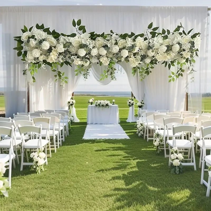 Wedding Archway Decoration, Floral, Artificial Decorative Flowers, Artificial Flower Wedding Wall Decor, Home Party Celebration Event Supplies, Pathway Flowers for Weddings, Artificial Hanging Flowers