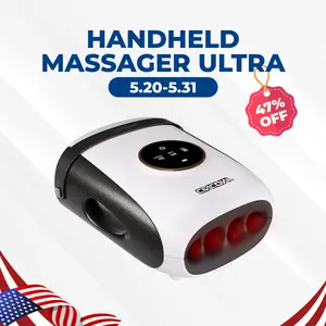 CINCOM New Handheld Hand massager,Five-finger Design,Portable and Cordless,Intuitive Touchscreen,Best Gifts for Loved Ones