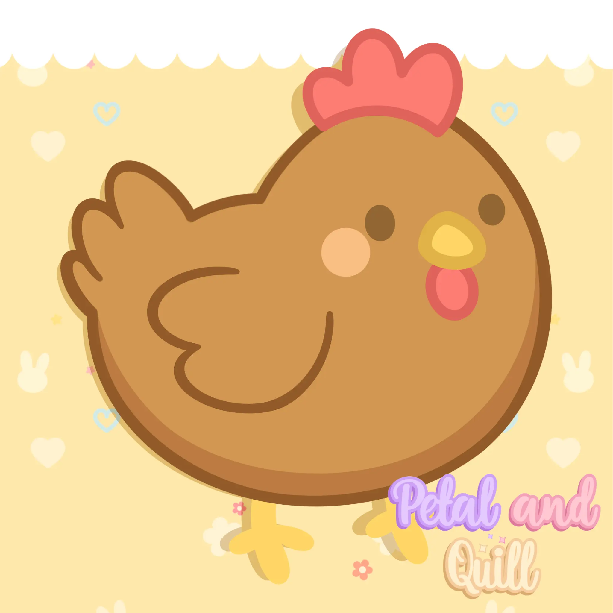 Stardew Valley Chicken - Brown - Sticker