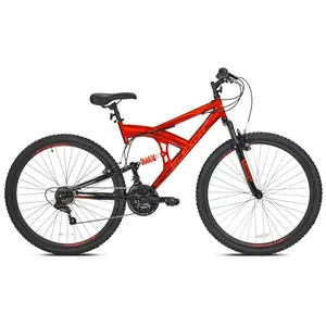 29" Kent Flexor Men's Dual Suspension Mountain Bike, 21-Speed, Steel Frame, Front Fork, Red, Ages 13+