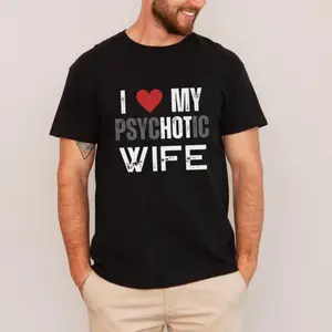 Hilarious Husband Shirt Valentine's Day Gift, I Love My Hot Wife Funny Husband Shirt, Gift For Him, Gift From Wife, Anniversary Gift