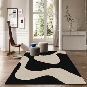 Exquisite Square Printed Velvet Carpet: Modern Area Rug, Versatile Decoration for Indoor Home and Commercial Use, Multiple Sizes Available, Machine Washable, Soft and Shedding-resistant, Convenient and Practical, Modern Geometric Rug