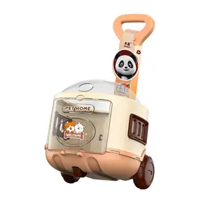 Panda Toys for Kids Girls with Stroller, Realistic Robot Interactive Stuffed Panda and 16 Pcs Toy Panda Accessories,Panda Pet Care Pretend Play Set for 3 4 5 6 7 Year Old Toddler Girls Birthday Gifts