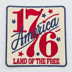 1776 America Embroidered Patch – 3" Patriotic Vintage Patch for Boutique Hats & Custom Creations