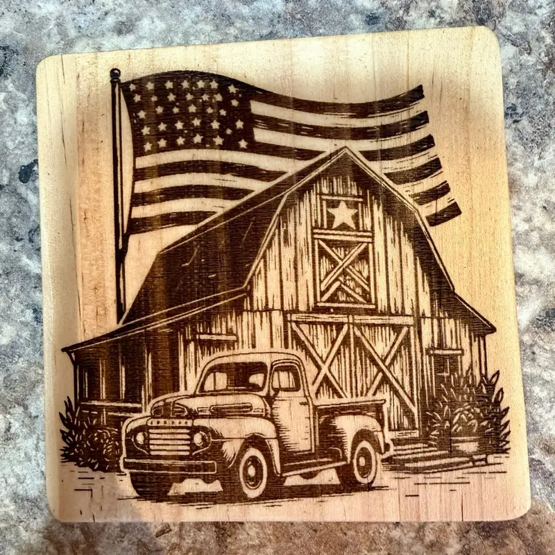 Rustic Barn Coaster