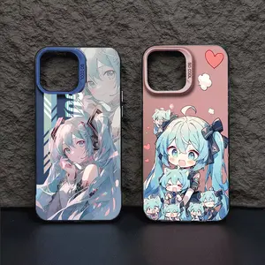 Lovely Hatsune Miku Plastic Phone Case For Iphone 17 Pro Max 17 Air 16 15 14 13 12 11 Pro Max 16e 14 15 16 Plus XR X XS Max 7 8 Plus 17Pro 16Pro Hard PC Cover